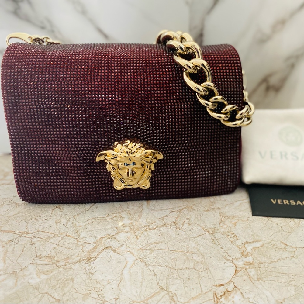 Versace Gold Palazzo Sultan Medusa Swarovski Crystal. - Picture 4 of 11